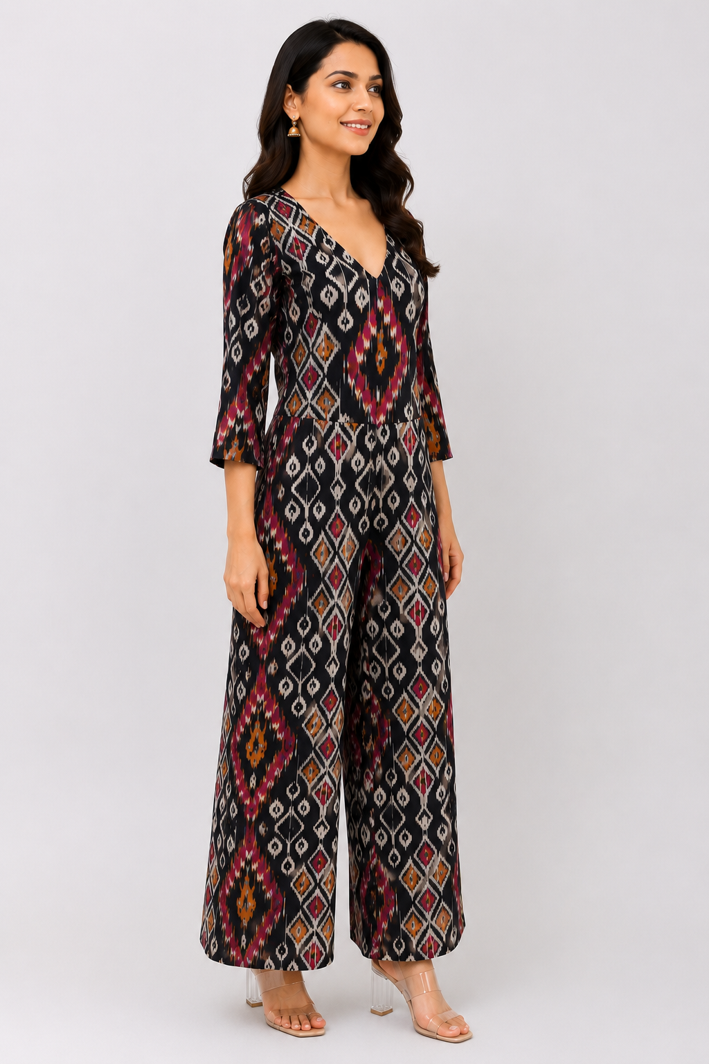 Ikat Print Jumpsuit