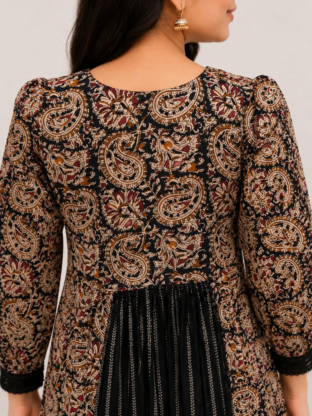 Navy Blue Kalamkari Cotton Kurta