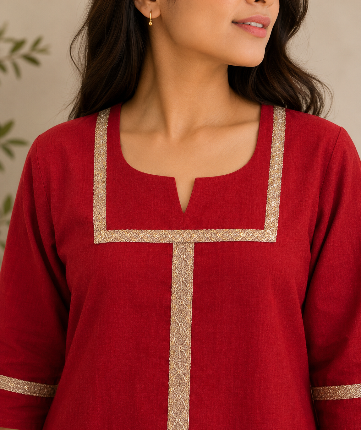 Cotton Linen Patiala Set